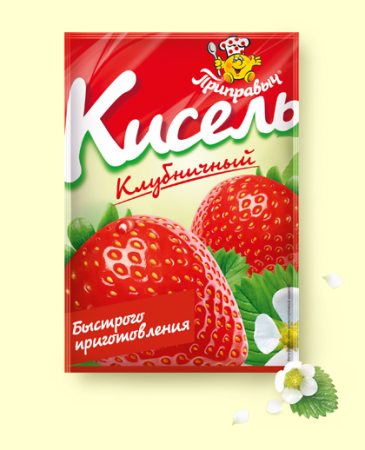 Кисель Клубничный 110г*25шт Приправыч